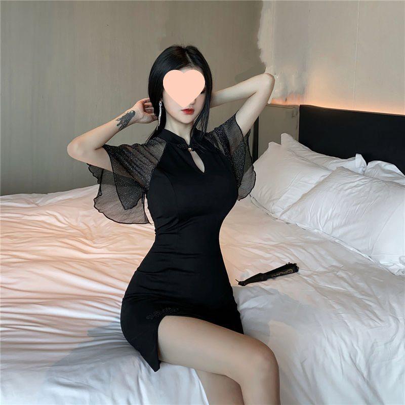 

Осеннее ретро бархатное платье ципао слим-фит 2025 M (For 100-115 jin)