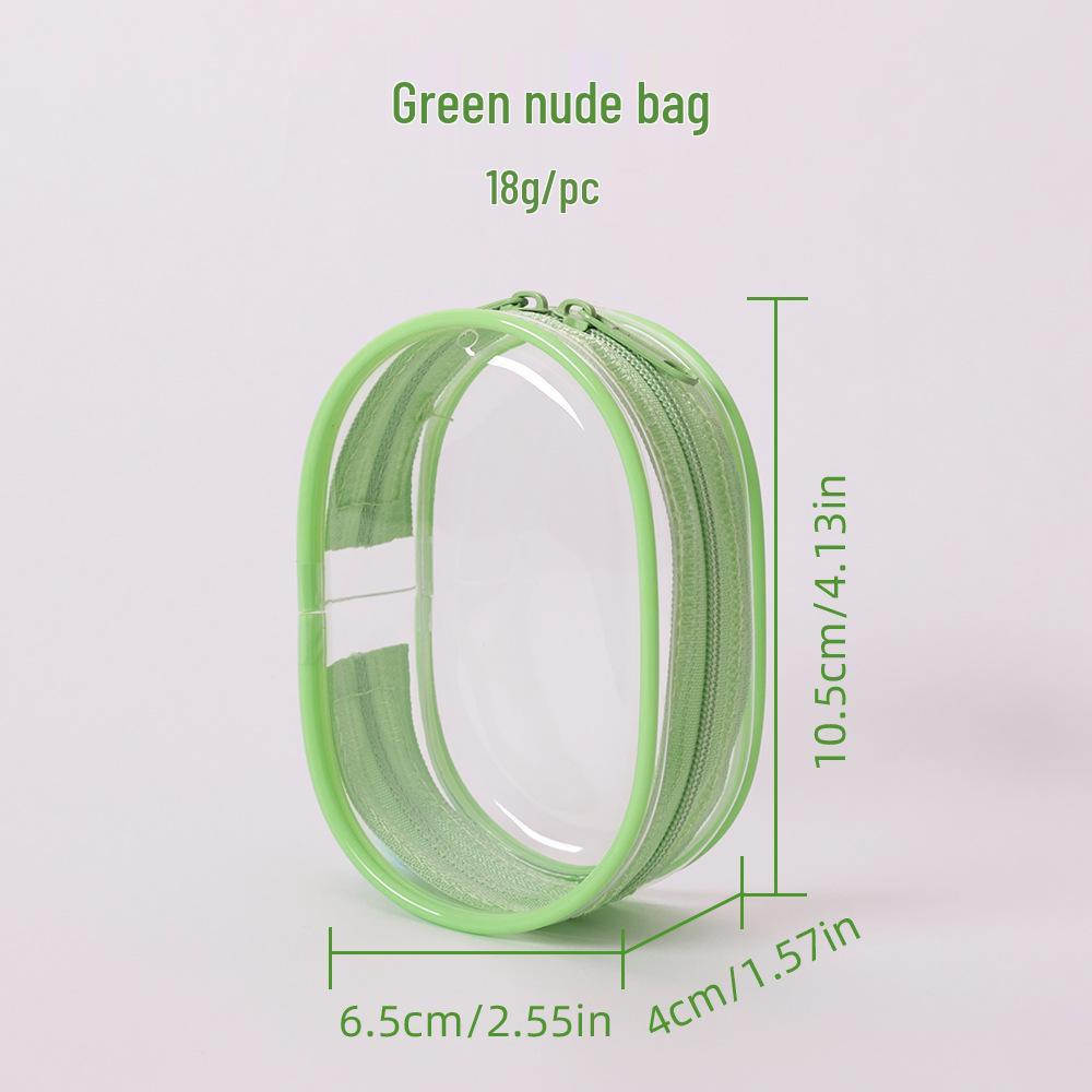 10cm Transparent Dustproof PVC Blind Box Display Bag - Mini Cute Ins Style Stroller Bag with Pendant Holder