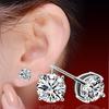 925 Sterling Silver AAA Zircon Positive Angle Earrings Gift Jewelry