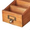 Wooden Desktop Organizer Remote Control Caddy Holder Keys Pens Container Office Supplies Makeup