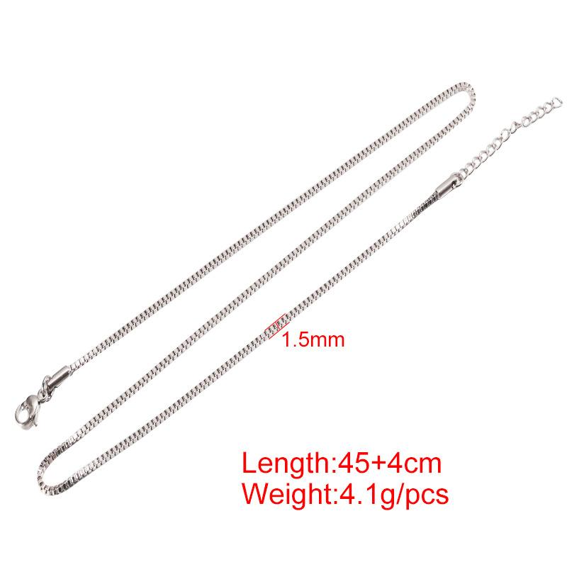 Stainless Steel Vacuum-Plated Color Chain Jewelry with Small Pendant