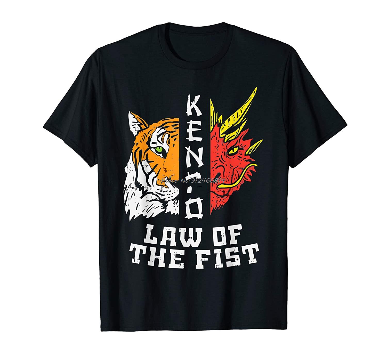 

Kenpo Law Of Fist Tiger Dragon Kempo Karate Men Women Gift T-Shirt Men Cotton O-neck Tshirt Hip Hop Tees Streetwear Harajuku 3XL