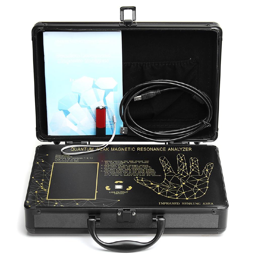 6TH Generation Quantum Weak Magnetic Resonance Body Analyzer Sub Health Tester USB Cable 31x22x9cm