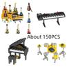 Brickpals Music Series Compatible Piano And Guitar Set For Kids