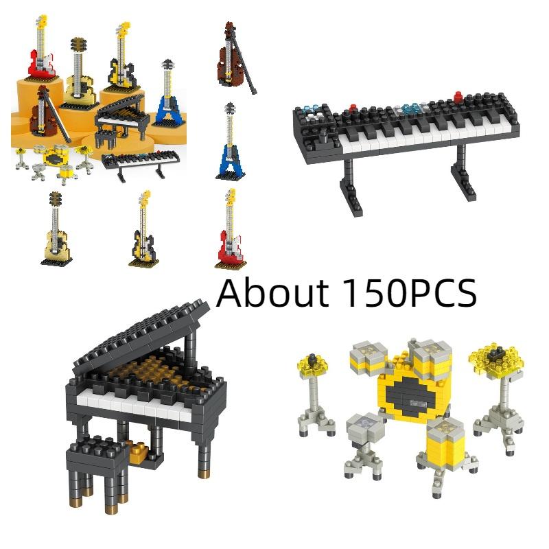 Brickpals Music Series Compatible Piano And Guitar Set For Kids