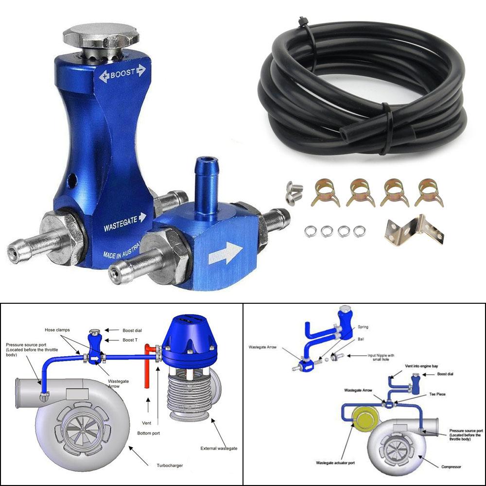 Car Bleed Valve Gauge Auto Turbo Boost Controller Regulating Vehicle Car Modified Pressurize Petrol Manual Aluminum Adjustable