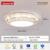 Lishun Light Luxury Crystal Lotus Ceiling Lamp