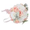 Hochzeitssträuße für Braut Weiches Band Brautjungfer Braut hält Blumen Künstliche Rose für