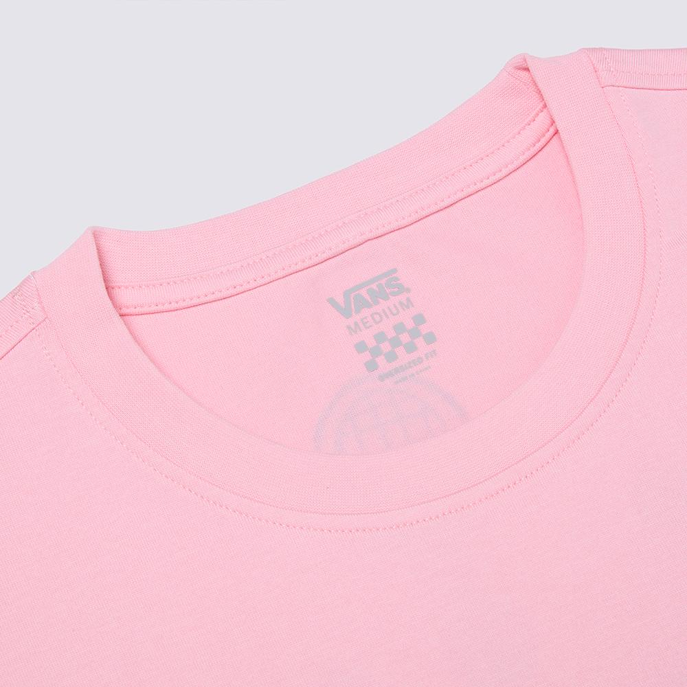 Vans Casual Soft Comfortable Skin-Friendly Short Sleeve T-Shirt Unisex Tops Pink VN000NJUEGP1