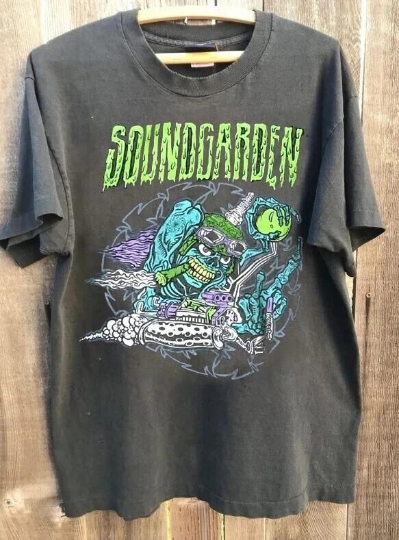 Soundgarden Rock Band tour short sleeve charcoal unisex Shirt S-5XL HH03247 XXXL