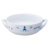 Noritake Light Step Bowl with 16cm X Microwave and Dishwasher Fine Porcelain Handle, 370cc, Children's Dishware, Safe, Blue, (Reinforced Porcelain),
