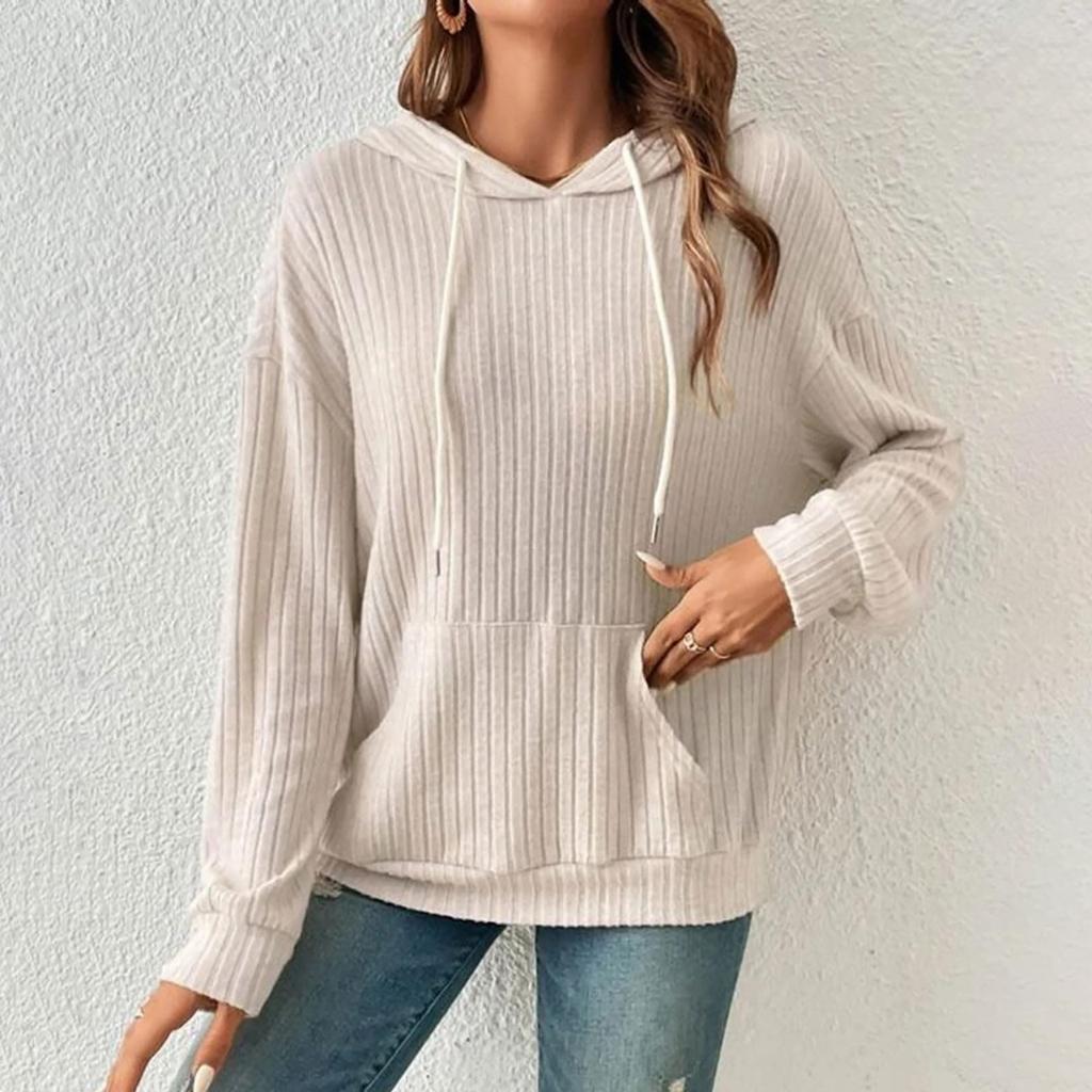 Damen Langarm Casual Sweatshirts Pullover Sweatshirts Tops