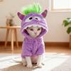 Pet Hoodie Small Dogs Cats Winter Warm Cute Cartoon Monster Costume
