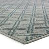 Vintage Rug with Embossed Patterns Gray Blue 133x190