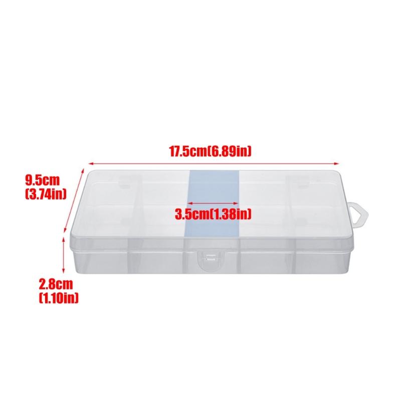 3Pcs 5 Compartments Fishing Lures Box Outdoor Fishing Tool Box Portable Tackle Case Organizers Lures Hook Organizers