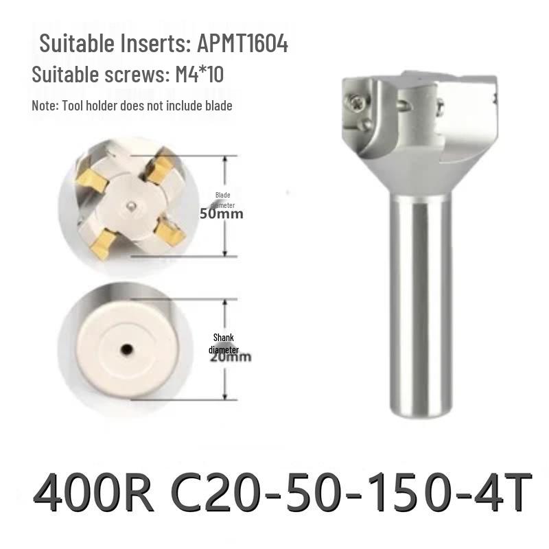 KM12 Right-Angle Milling Arbor with R0.8 Cutter Head, C20 Straight Shank, and C16 R5 Head for Turret Milling Machine