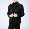 Firstview Men's Urban Casual Lapel Double-Faced Wool Coat