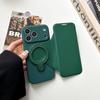 Imitation Liquid Flip Card Bag, Magnetic Suction Bracket, Mobile Phone Case, Suitable for Apple 17PRO Trend 12 Anti-drop 13 Skin Feeling 16