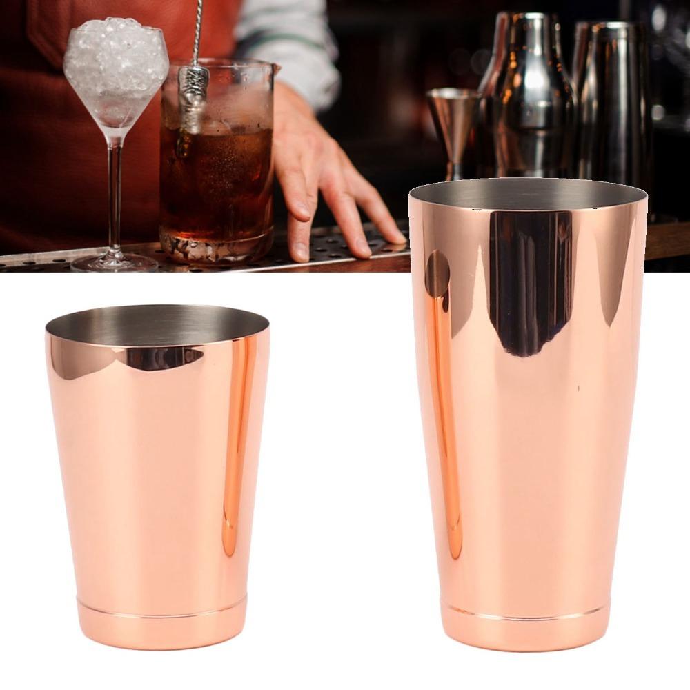 2 Section Cocktail Shaker 304 Stainless Steel Bar Wine Cup Shaker Bartending Mixer Homebars