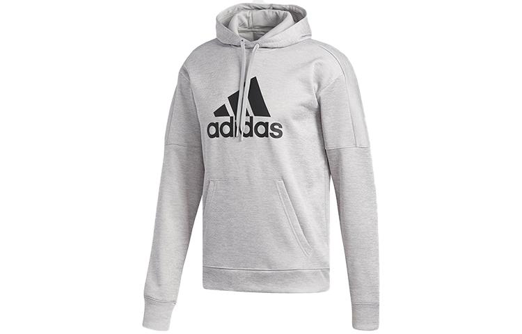 Adidas Sweatshirts Men s Gray Hooded Moderate Regular DH9017 S