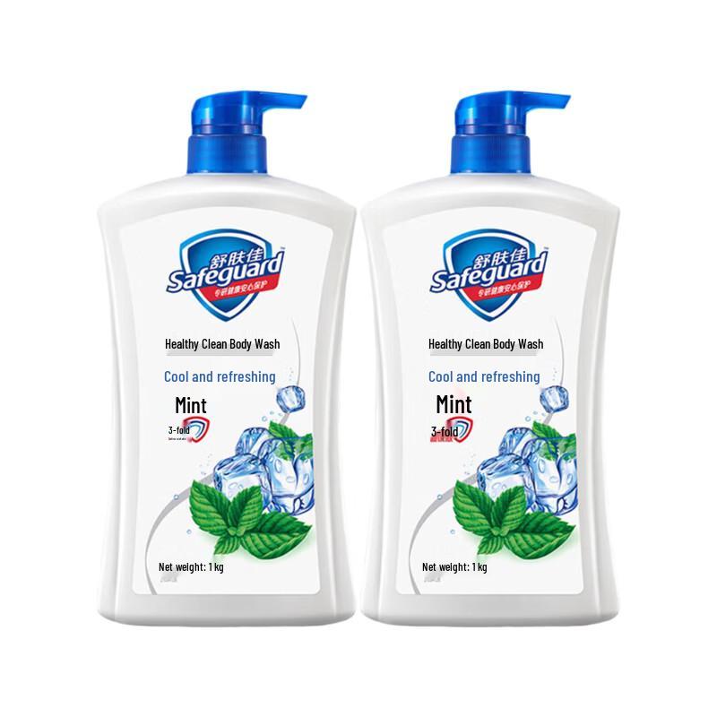 Safeguard Healthy Cleanse Mint Body Wash Twin Pack