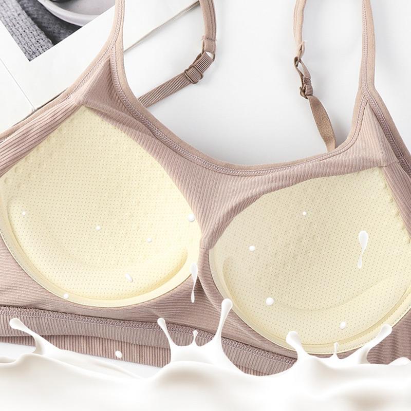 Women'S Basic Sports Bra Scoop Neck Wireless No Padding Bralette Ultra Comfortable Soft Smoothing Seamless Sexy Backless Tank Top Lingerie