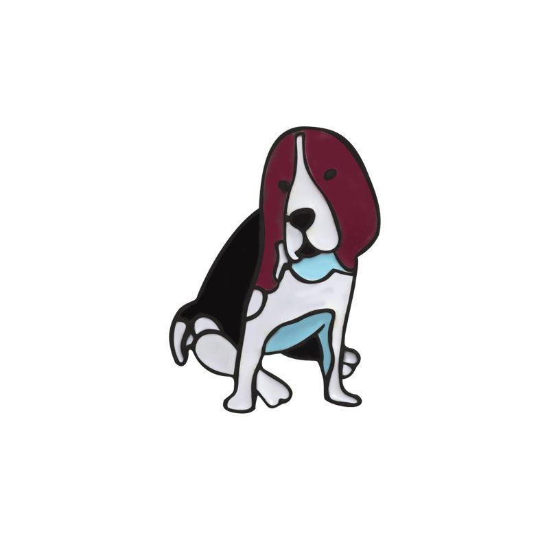 Cartoon Animal Brooch: Cute Dog Pin Badge for Shirts, Sweaters, Jeans - 10 Styles