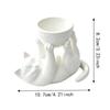 3D Printed Succulent Planter Plastic Cat Plant Pot Plant Holder Reclining Cat Planter  Office