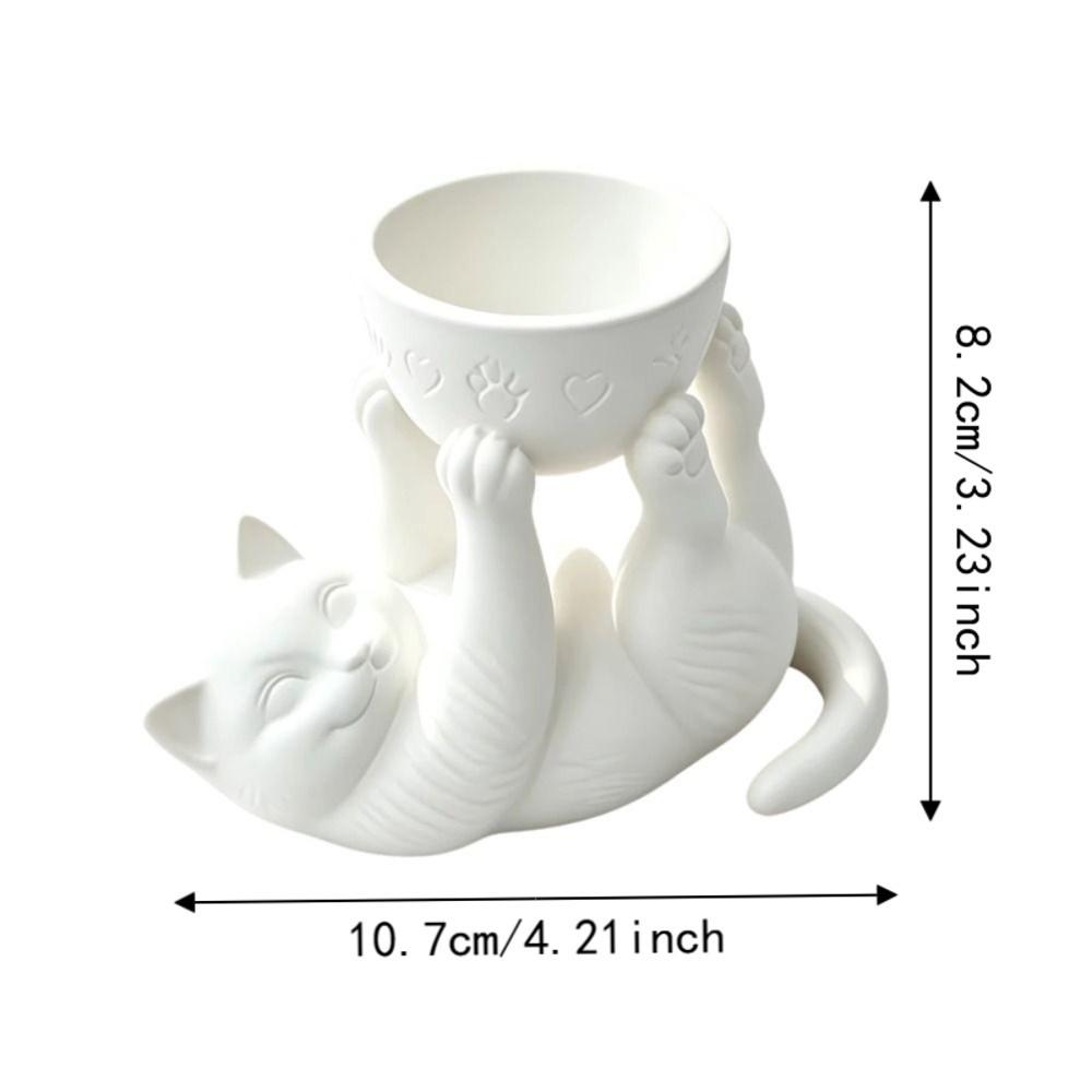 3D Printed Succulent Planter Plastic Cat Plant Pot Plant Holder Reclining Cat Planter Office