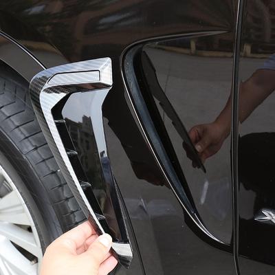 For BMW X5 F15 X5M F85 2014-2018 ABS Black/Silver/Carbon Fiber Car Shark Gill Side Fender Vent Sticker Auto