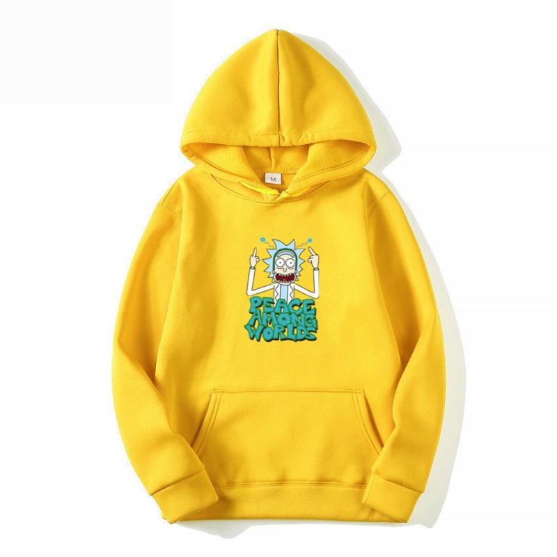 Unisex Japanese Anime Hoodie - Rick and Morty Trendy European Size Sweatshirt