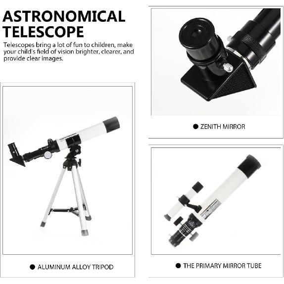 Telescope for Kids Beginners Adults, Aperture Refractor Telescopes for Astronomy Beginners, Portable Travel Telescope with Tripod, Astronomy Gifts
