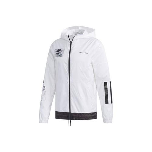 adidas neo Mickey Casual Sports Hooded Jacket for Men, White XL белый