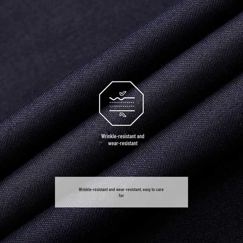 JOEONE Men's Winter Anti-Wrinkle Slim Fit Casual Trousers