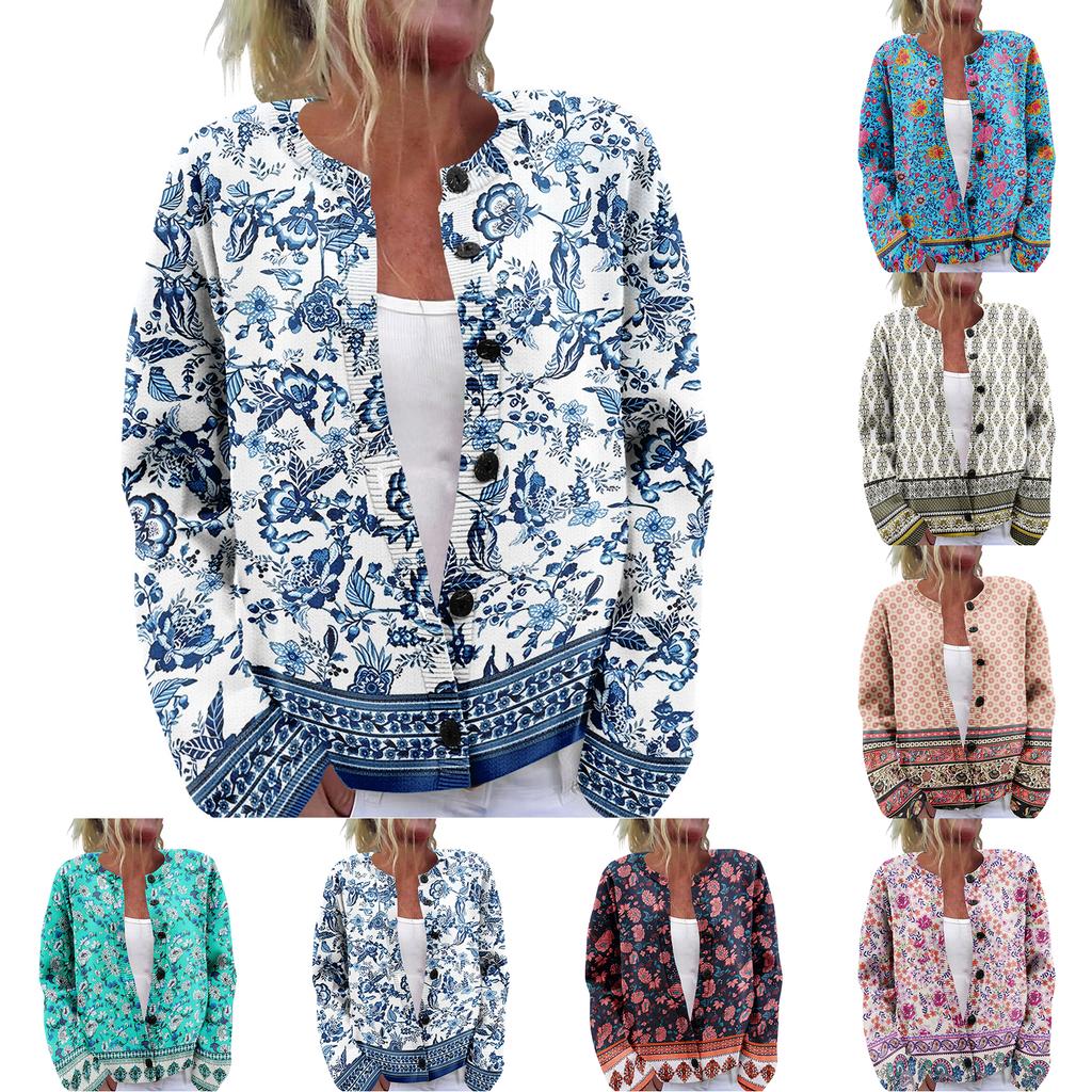 Women'S  Sweater Cute Fun Printing Sweater Fall And Winter Long Sleeve Knitted Sweater