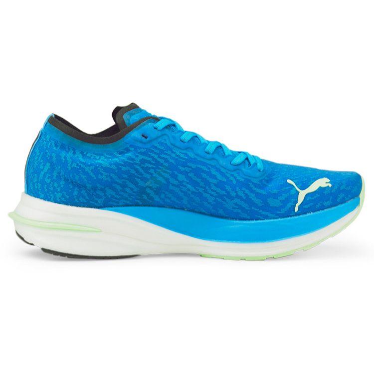 Puma Deviate Nitro Wildwash Men Sneakers Blue Ocean-Dive Fizzy-Lime 376223-01