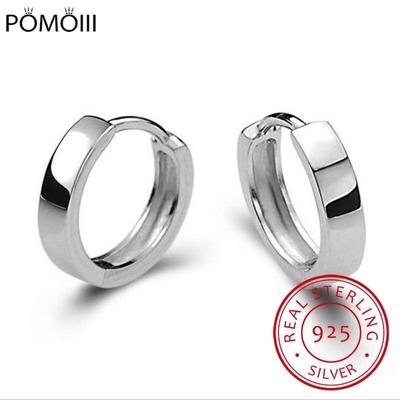 Lindos pendientes de aro Huggies de Plata de Ley 925 redondos con círculos Aaa Cz pequeños para mujeres, joyería para niños, bebés, niñas, Aros