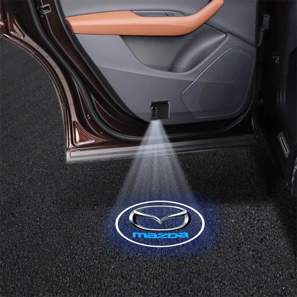 

2025 Горячий 1 шт. Для Mazda 3 Axela CX5 CX3 CX4 CX30 CX9 Atenza Demio RX7 RX-7 RX-8 626 Значок автомобиля Проектор на дверь HD Беспроводной Приветствие