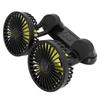 Low Noise Universal Cooling Fan 360° Rotatable Dashboard Air Circulator Fan Dual Head Fan  Desktop