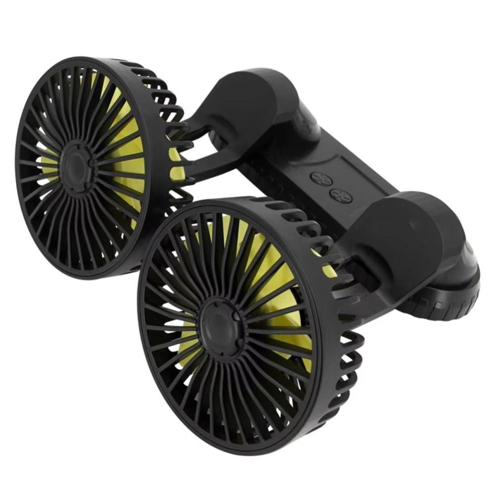 Low Noise Universal Cooling Fan 360° Rotatable Dashboard Air Circulator Fan Dual Head Fan  Desktop