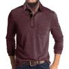 Autumn Men'S Polo Shirt Lapel Pocket T-Shirt Mens Business Casual Long Sleeve Tshirt Tees