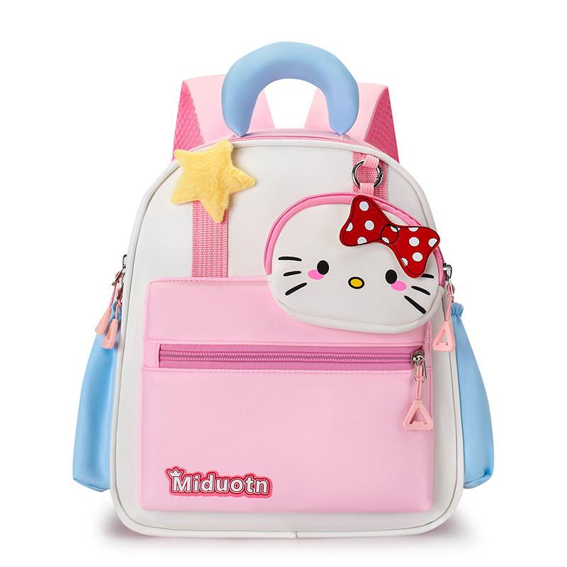 Kuromi Hello Kitty Melody Backpack With Breathable Nylon And Air Cushion Straps For Kindergarten Children