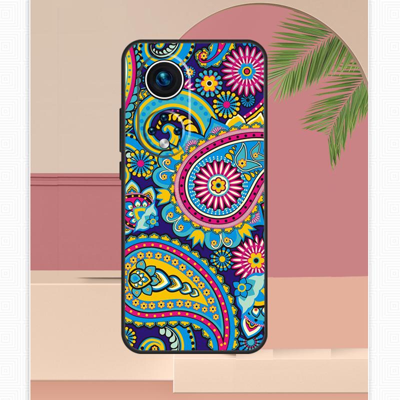 Paisley Pattern Case For Honor Magic 7 Lite 5 6 8 Pro Honor 400 200 X9c X9b X9a X8b X8a X8c 50 70 90 Cover