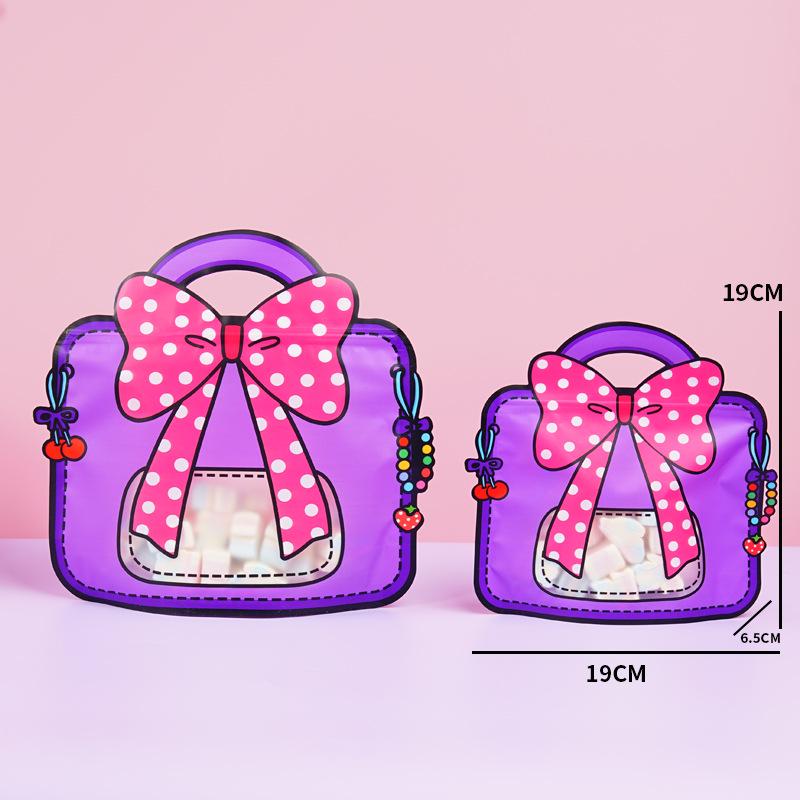 Custom Cartoon Candy & Snack Packaging Bags: Special-Shaped, Self-Sealing, Gift & School Bags