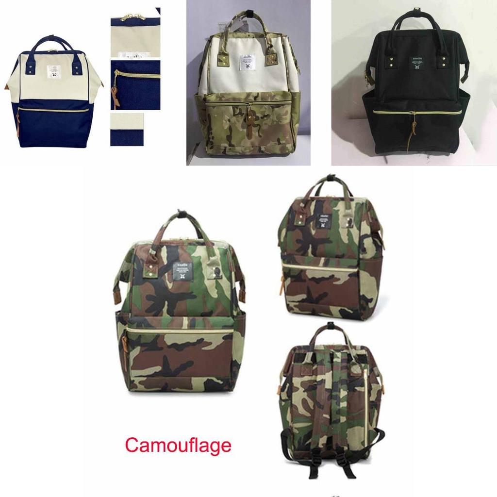 Japan Anello Canvas Backpack Rucksack School Bag With Waterproof Durable Fabric And Multiple Interior Pockets