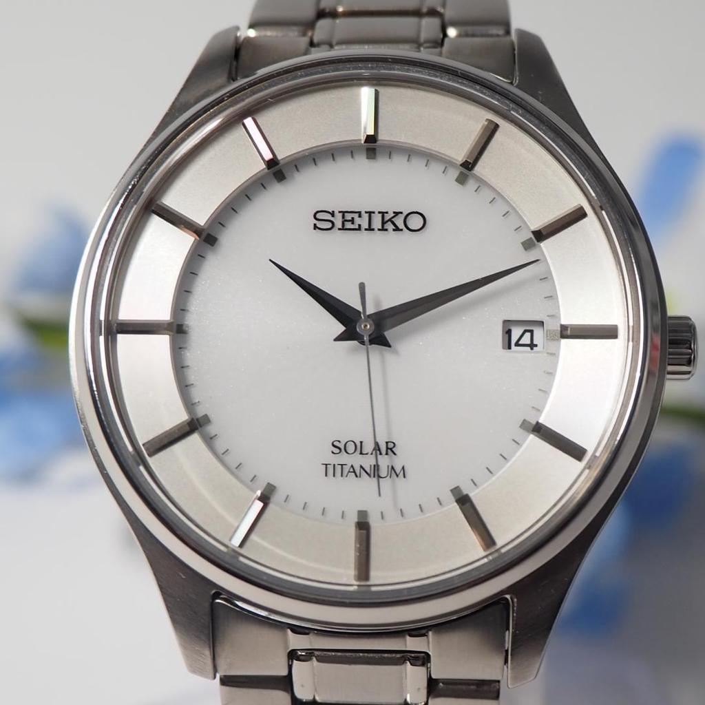 [USED] Seiko SEIKO SOLAR Titanium Lightweight Solar Date Watch H204