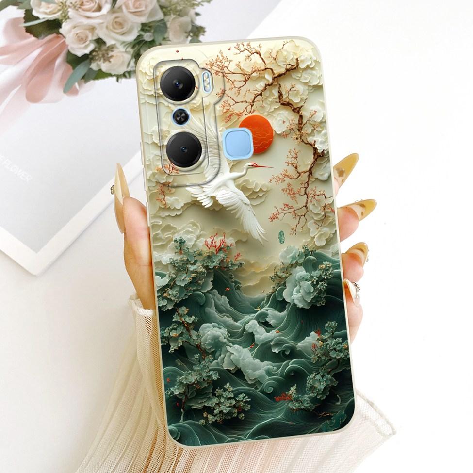 For Infinix X668C Phone Case For Infinix Hot 12 Pro Cover Silicone Cute Cat Fashion Funny Painted Casing For Inifnix Hot 12 Pro