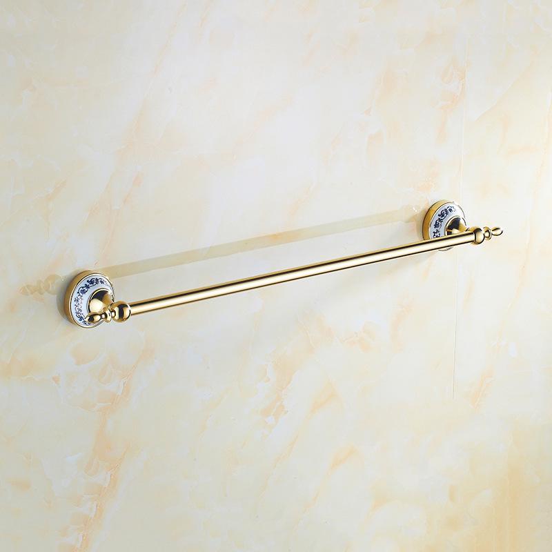 Stainless Steel Bathroom Towel Rack and Shelf Set with Hanger and Rod