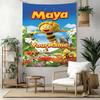Biene Maja Custom Your Name Wall Decor Tapestry Art For Pet Memorial Birthdaywedding Party Backdrop Family Gift