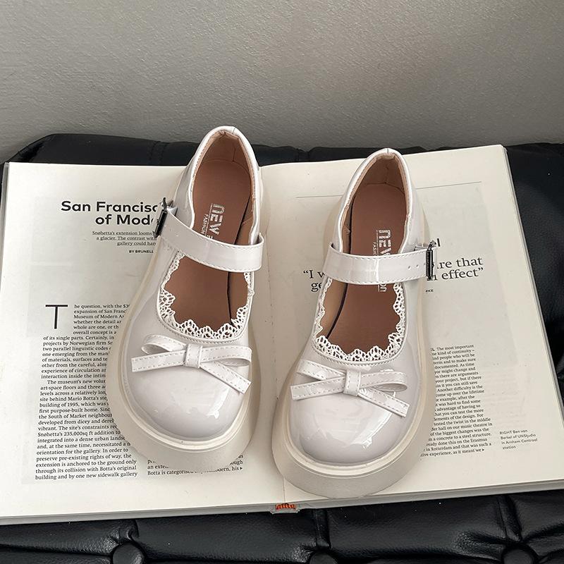 

Женские лоферы в стиле ретро с круглым носком, новинка весны и лета, туфли Мэри Джейн на платформе, японские туфли из маленькой кожи в стиле jk лолита 39 бежевый